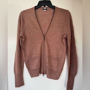 Dusty pink jcrew cardigan